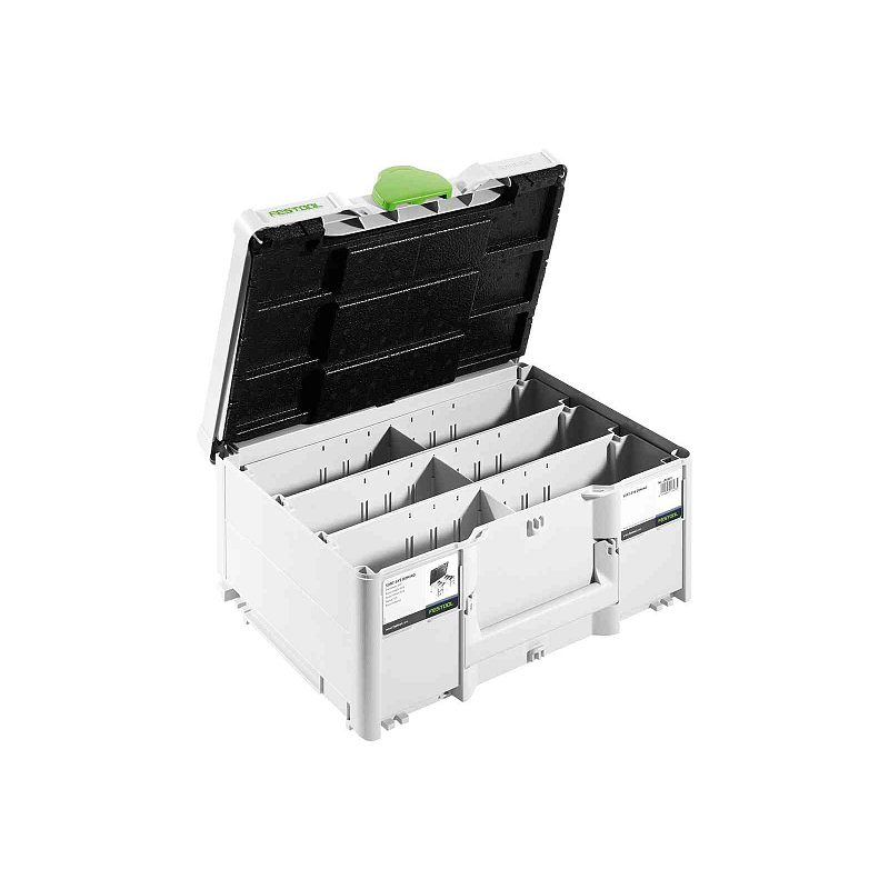 Festool Systainer SORT-SYS3 M 187 Domino Werkzeugkasten-Set Edelstahl