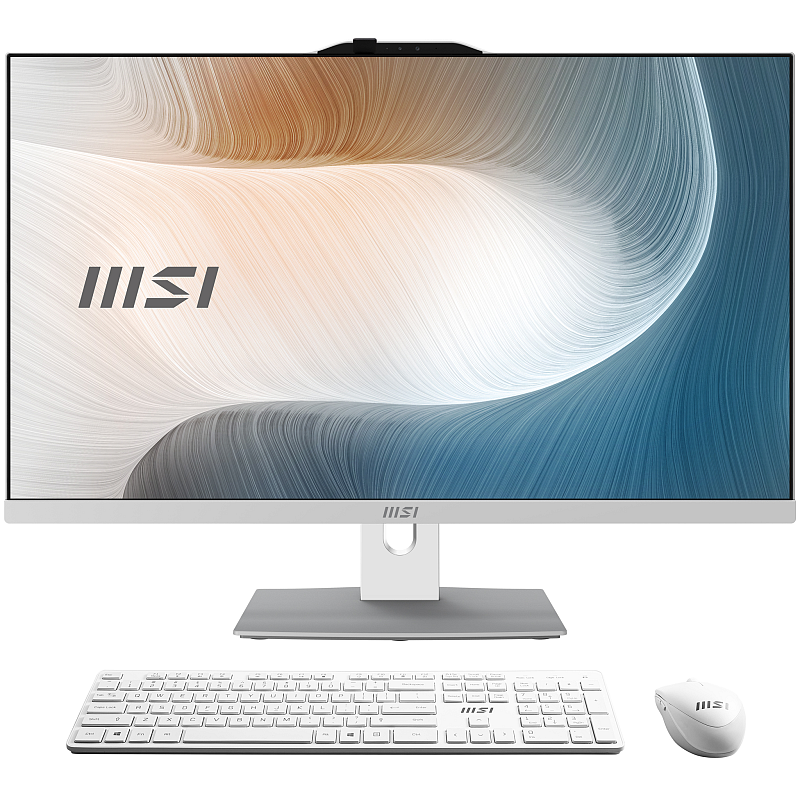 MSI Modern AM242P 1M-1872AT All-in-One PC/Workstation Intel Core 5 120U 60,5 cm (23.8") 1920 x 1080 Pixel All-in-One-PC 16 GB DDR5-SDRAM 512 GB SSD Windows 11 Home Wi-Fi 6E (802.11ax) Weiß