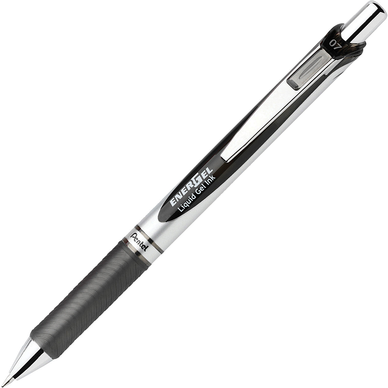 Pentel EnerGel Fettdruck Ausziehbarer Gelschreiber Schwarz, Blau, Grün, Rot 4 Stück(e)