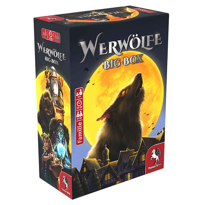 Pegasus Werwölfe Big Box 90 min Kartenspiel Familie