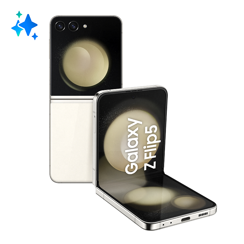 Samsung Galaxy Z Flip5 SM-F731B 17 cm (6.7") Dual-SIM Android 13 5G USB Typ-C 8 GB 256 GB 3700 mAh Cremefarben