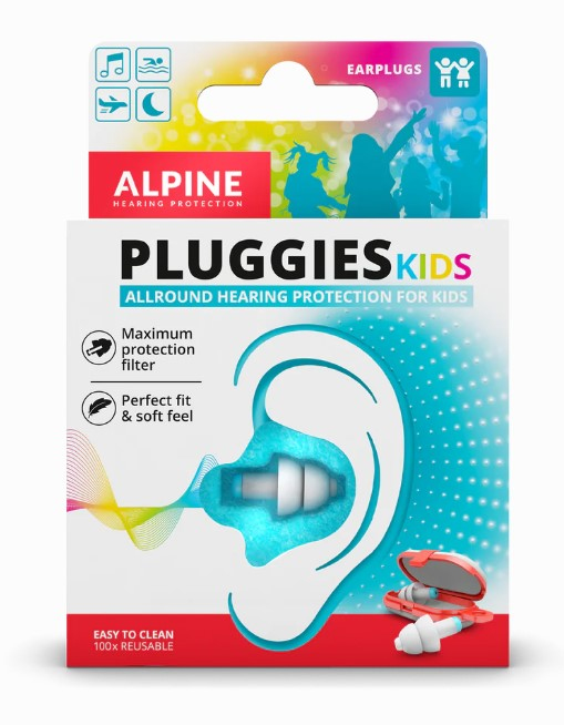 Alpine Pluggies Kids Wiederverwendbarer Ohrstöpsel Blau, Weiß 2 Stück(e)