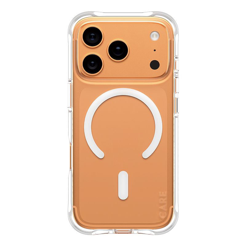 PanzerGlass CARE™ by ® Samba Case Transparent m. Weiß MagSafe iPhone 17 Pro