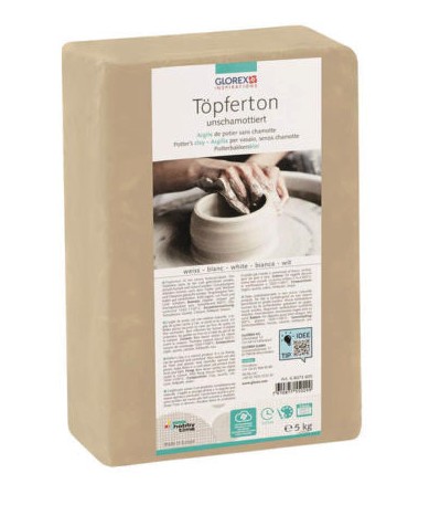 GLOREX 68073605 Töpferton 5 kg Weiß 1 Stück(e)