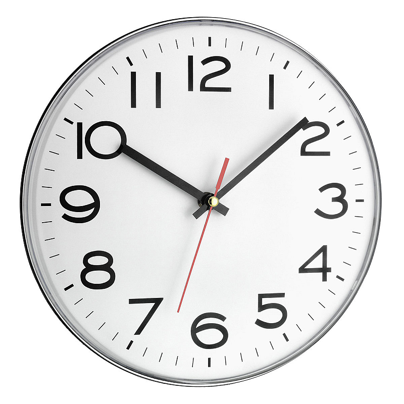 TFA-Dostmann 60.3017 Wand- /Tischuhr Quarzuhr Kreis Grau, Weiß