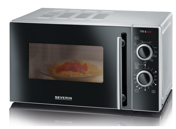 Severin MW 7771 Mikrowelle Schwarz, Silber Kombi-Mikrowelle Arbeitsplatte 20 l 700 W