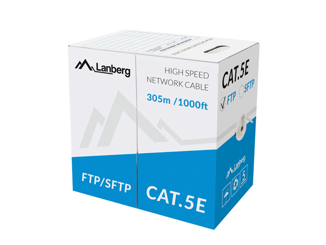 Lanberg LCF5-11CC-0305-S Netzwerkkabel Grau 305 m Cat5e F/UTP (FTP)
