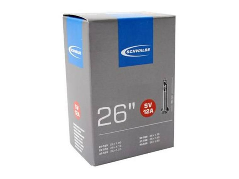 Schwalbe 10432343V Fahrradschlauch Presta-Ventil 26" 25,4 - 38,1 mm