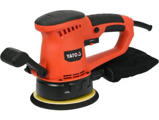 Yato YT-82207 Tragbares Schleifgerät Exzenterschleifer 13000 RPM Schwarz, Orange 450 W