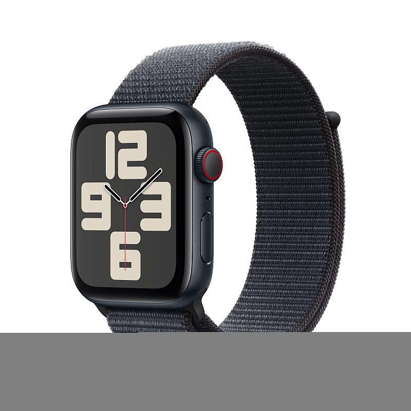 Apple Watch SE OLED 44 mm Digital 368 x 448 Pixel Touchscreen 4G Schwarz WLAN GPS