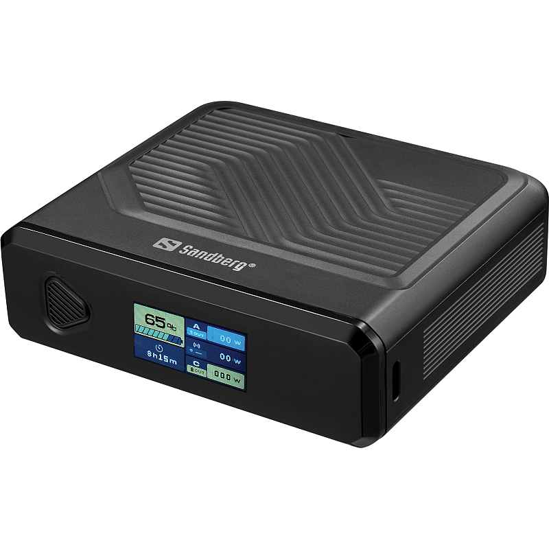 Sandberg 421-25 Powerbank Lithium Polymer (LiPo) 20000 mAh Kabelloses Aufladen Schwarz