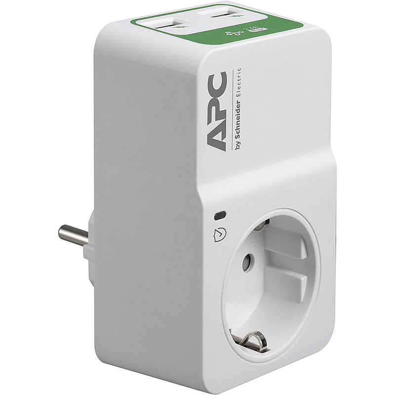 APC PM1WU2-GR Spannungsschutz Weiß 1 AC-Ausgänge 230 V