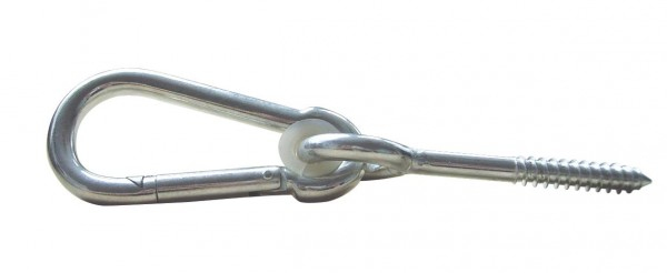 AMAZONAS AZ-3010000 Hängemattenzubehör Aufhänge-Set Silber Galvanisiertes Stahl, Nylon 150 kg