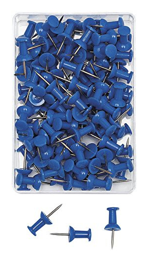 Wedo 54 203 Reißzwecke Blau 100 Stück(e)