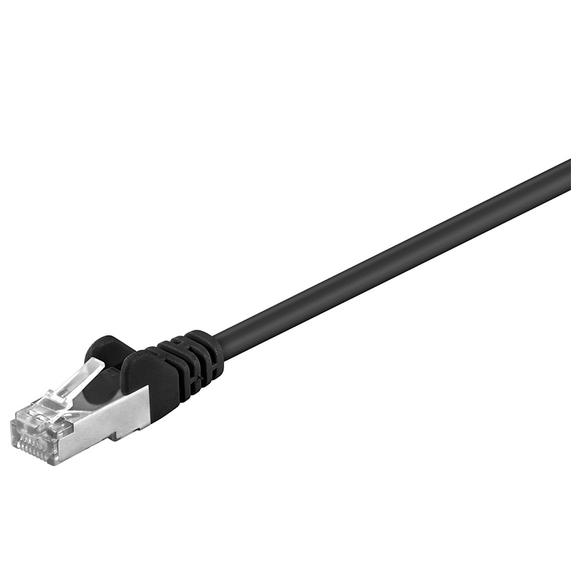 Goobay 68662 Netzwerkkabel Schwarz 5 m Cat5e F/UTP (FTP)