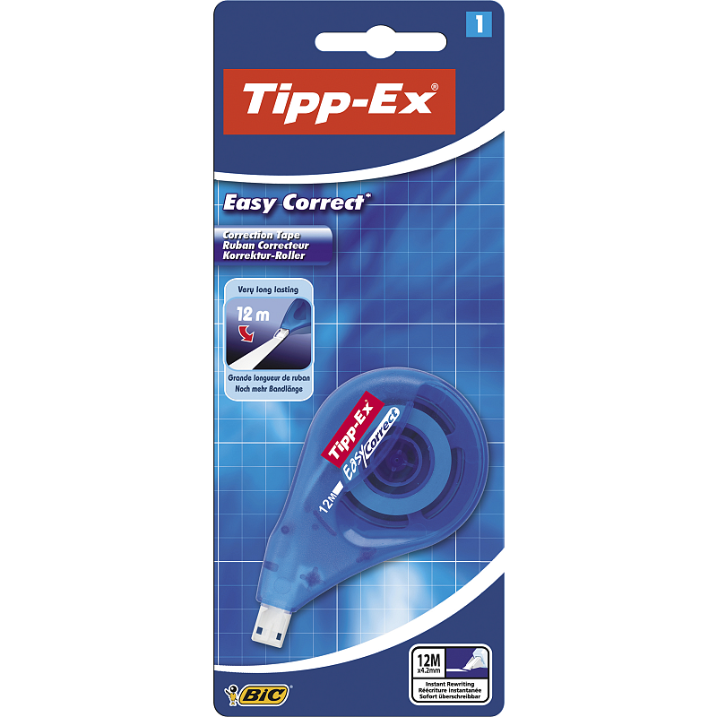 BIC 8290362 Korrektur-Band 12 m Blau, Weiß 1 Stück(e)