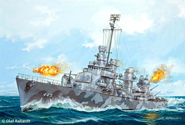 Revell U.S.S.Fletcher DD-445 Modell eines Marineschiffs Montagesatz 1:700