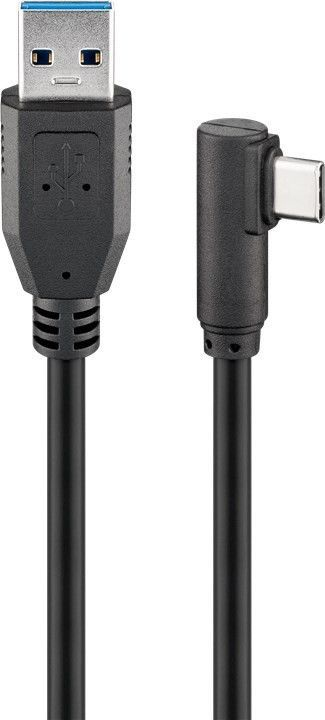 Wentronic 66502 USB Kabel USB 3.2 Gen 1 (3.1 Gen 1) 1,5 m USB C USB A Schwarz