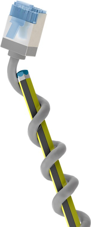 Goobay 74305 Netzwerkkabel Weiß 0,25 m Cat6a U/FTP (STP)