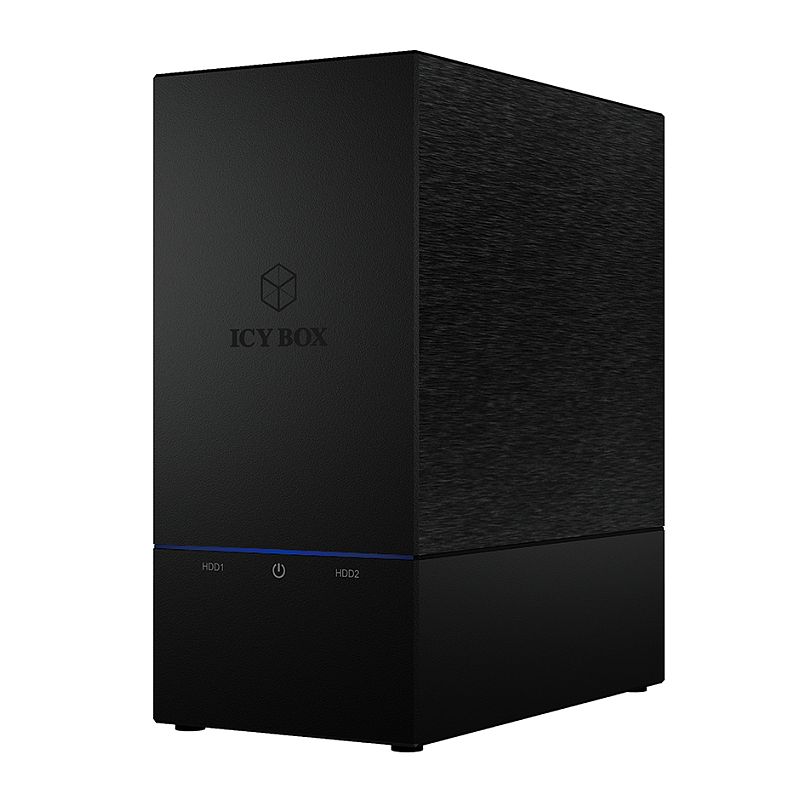 ICY BOX IB-RD3621U3, RAID-System für 2x 3,5" SATA III HDD zu USB 3.2 Gen 1 Host, RAID 0, 1, Large, Single, schwarz