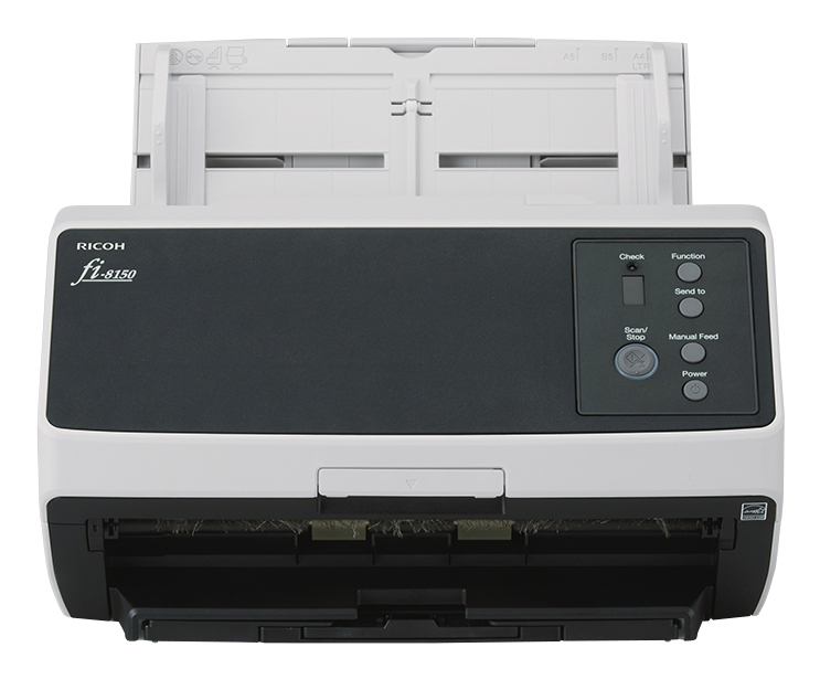 Ricoh FI-8150 ADF + Scanner mit manueller Zuführung 600 x 600 DPI A4 Schwarz, Grau