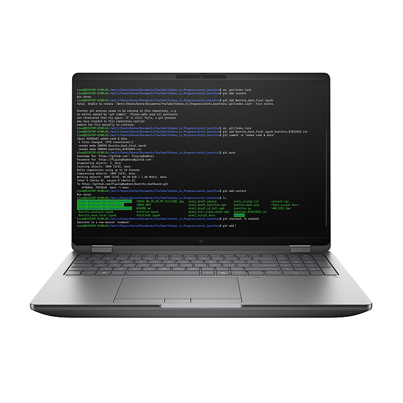 HP ZBook Fury G1i Intel Core Ultra 7 255HX Mobiler Arbeitsplatz 40,6 cm (16") WUXGA 32 GB DDR5-SDRAM 1 TB SSD NVIDIA RTX PRO 2000 Blackwell Wi-Fi 7 (802.11be) Windows 11 Pro AI Workstation, AI PC Silber