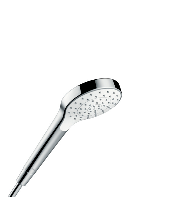 Hansgrohe Croma Select S Handduschbrause mit Kopf Chrom, Weiß