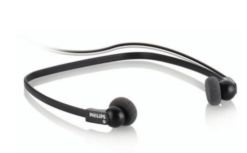 Philips LFH0234 Kopfhörer Kabelgebunden Nackenband Musik Schwarz