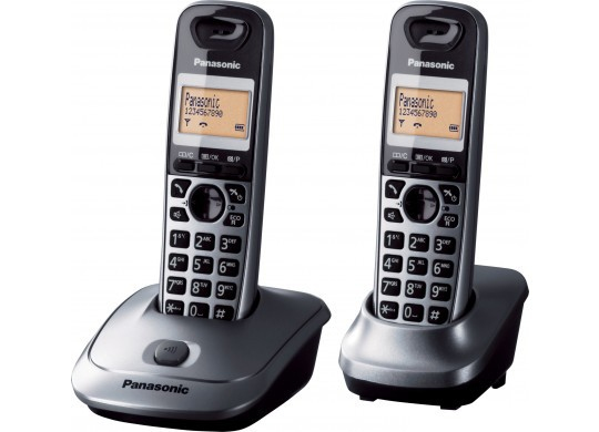 Panasonic KX-TG2512 DECT-Telefon Anrufer-Identifikation Grau