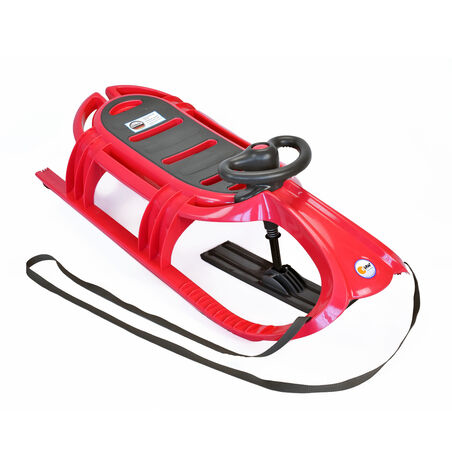 KHW Snow Tiger de luxe Schlitten Pink Kunststoff, Polyethylen, Edelstahl