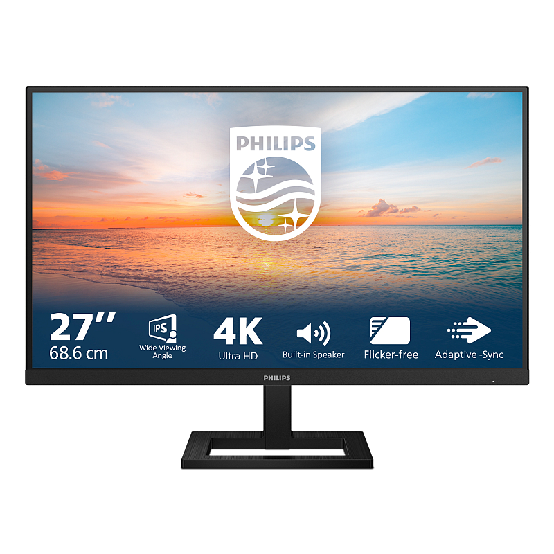 Philips 1000 series 27E1N1800AE/00 Computerbildschirm 68,6 cm (27") 3840 x 2160 Pixel 4K Ultra HD LED Schwarz