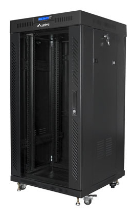 Lanberg FF01-6622-12BL Rack 22U Freistehendes Gestell Schwarz