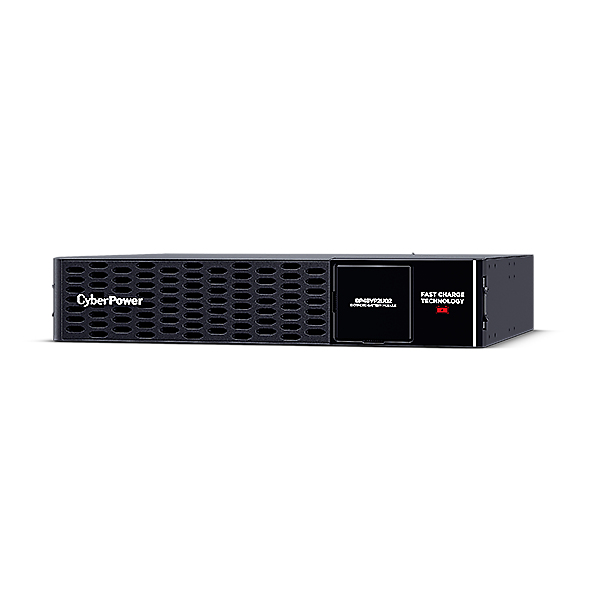 CyberPower BP48VP2U02 Batterieerweiterungsmodul Tower/Rack 2U, PP75 Anschluss (1), 48Vdc, 9Ah/12V *8, integriertes Ladegerät, komp. mit PR1500ERTXL2U/ PR2200ERTXL2U/ PR3000ERTXL2U inkl. 19" Railkit