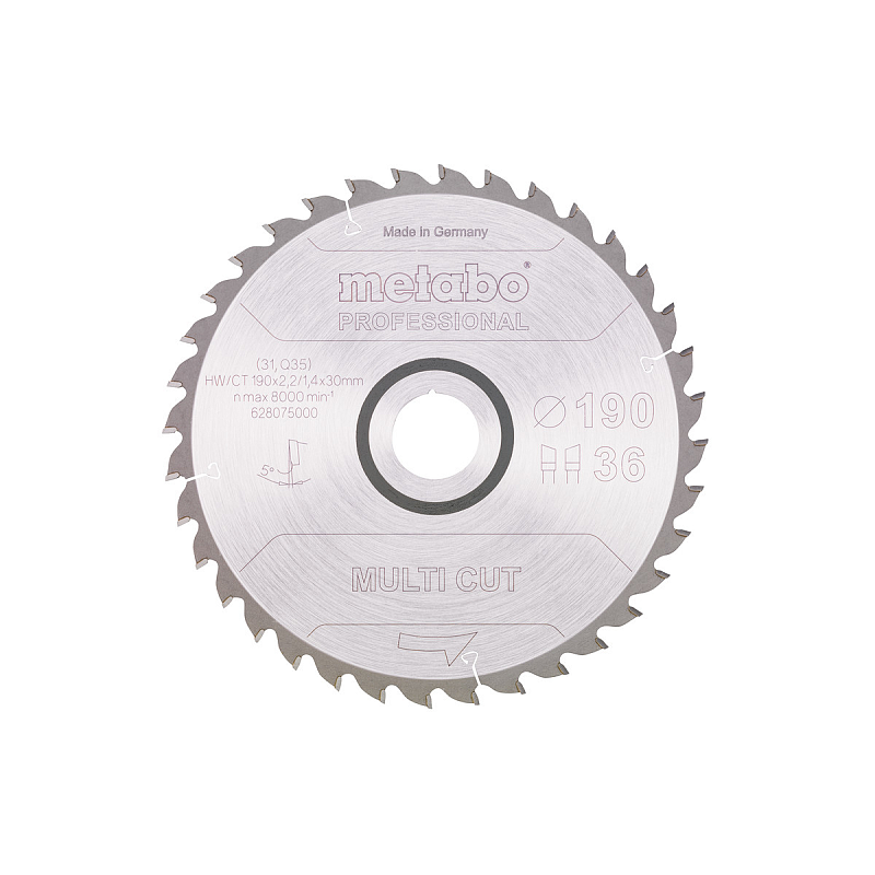Metabo 628075000 Kreissägeblatt 19 cm 1 Stück(e)