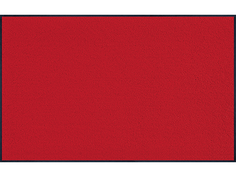 wash+dry 005674 Türmatte Dekorative Fußmatte Drinnen Rechteckig Rot