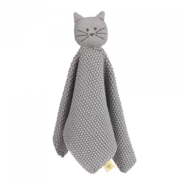 Lässig Schnuffeltuch - Baby Comforter GOTS, Little Chums Cat