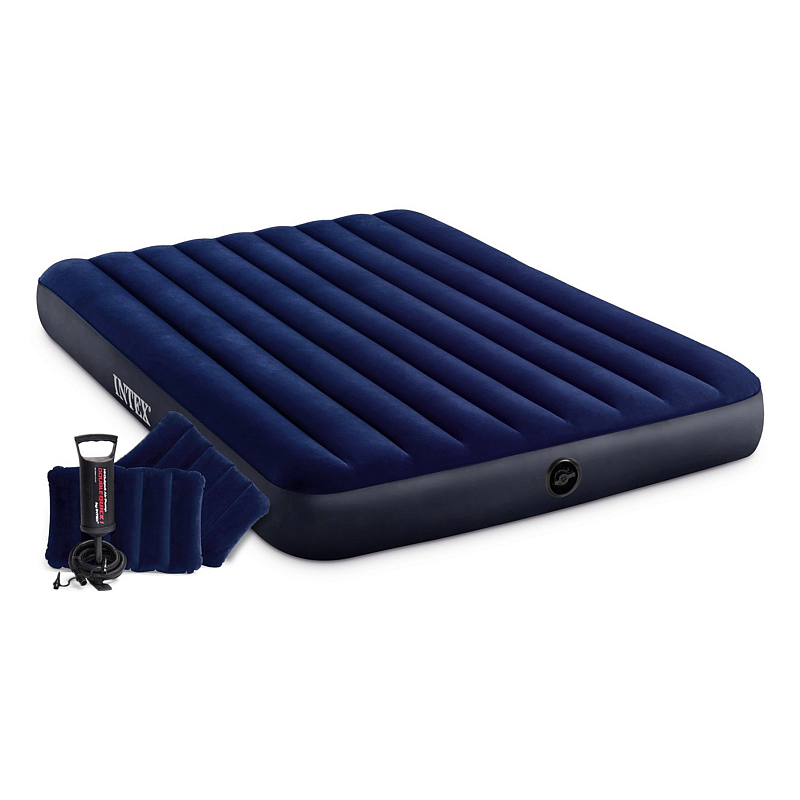 Intex DuraBeam Classic Downy Queen Doppelmatratze Blau Unisex