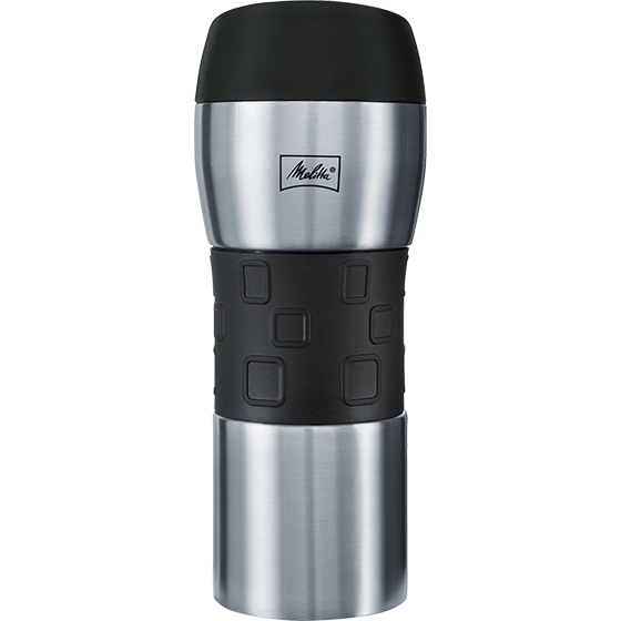 Melitta Thermo Mug Thermosflasche 0,35 l Schwarz, Silber