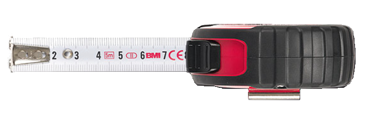BMI 472 twoCOMP Maßband 8 m Acrylnitril-Butadien-Styrol (ABS) Schwarz, Rot