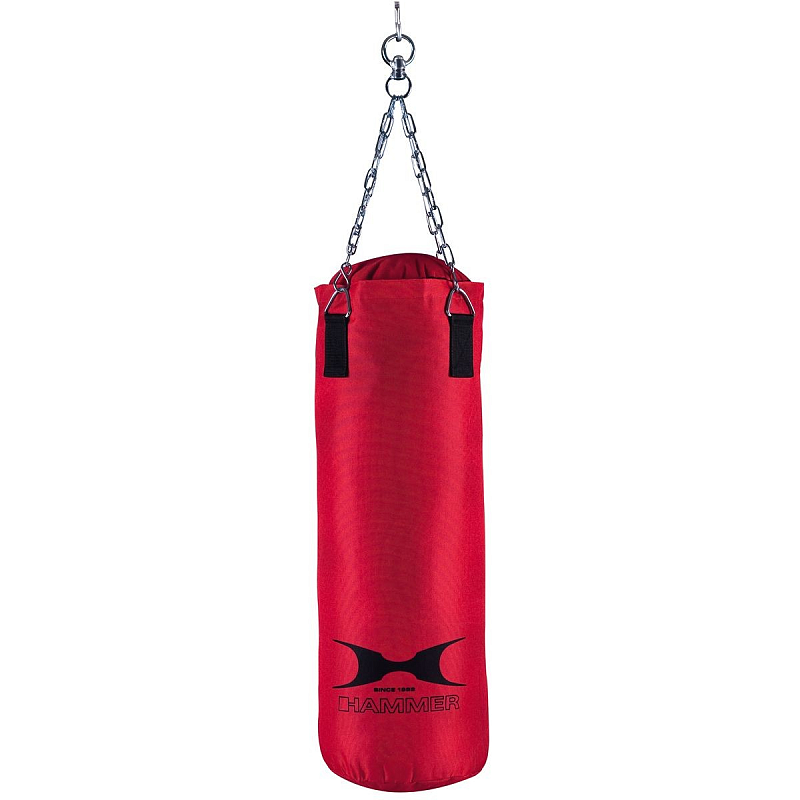 HAMMER 92004 Boxsack & Pratze Erwachsener Schwere Tasche Nylon Rot