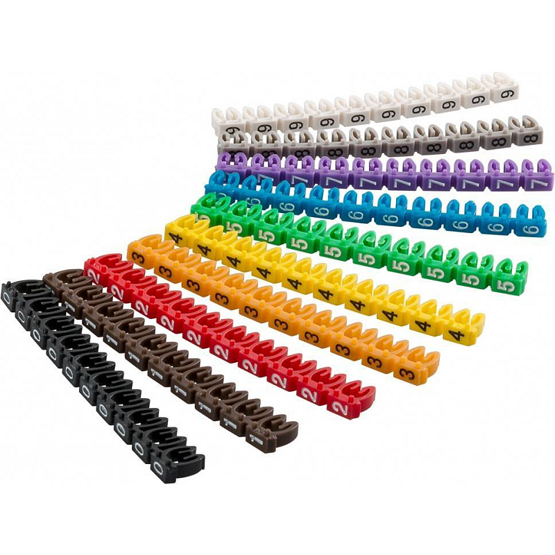 Goobay 72513 Kabelmarkierer Mehrfarbig PVC 100 Stück(e)