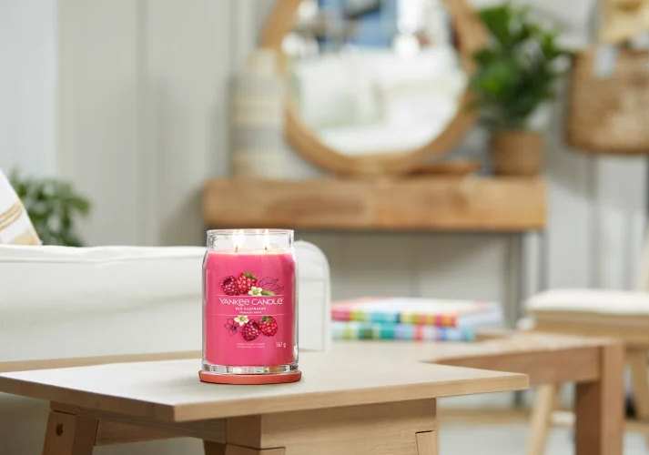 Yankee Candle 1701375E Wachskerze Zylinder Himbeere Purpur 1 Stück(e)