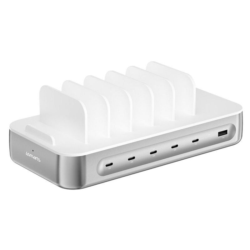 4smarts 541281 Ladegerät für Mobilgeräte Universal Silber, Weiß AC Schnellladung Drinnen