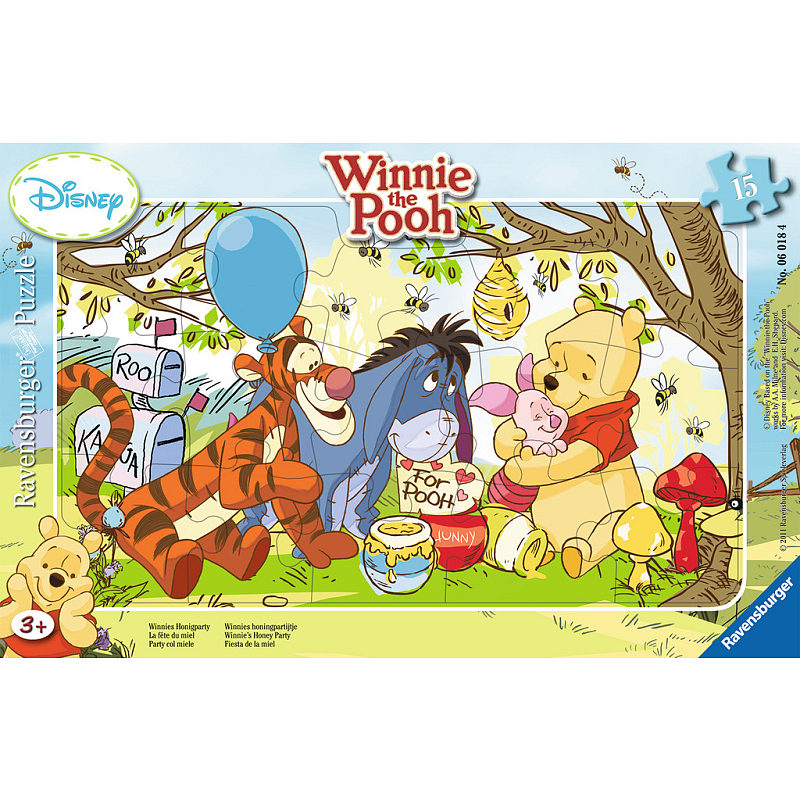 Ravensburger Winnie the Pooh, Winnies Honigparty Puzzlespiel 15 Stück(e) Cartoons