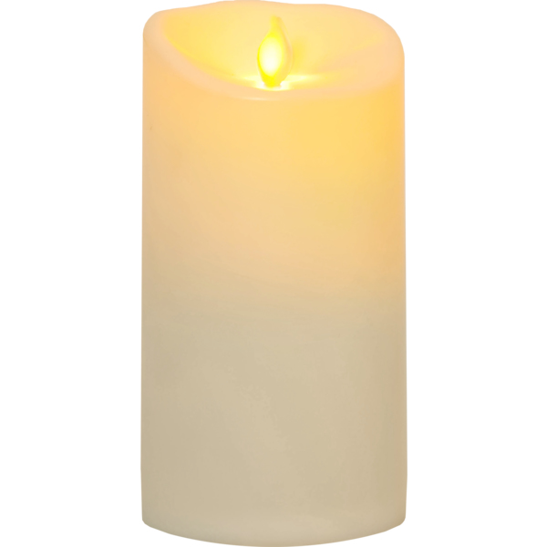 Star Trading LED-Kerze Twinkel Kunststoff 9x9x17,5cm creme
