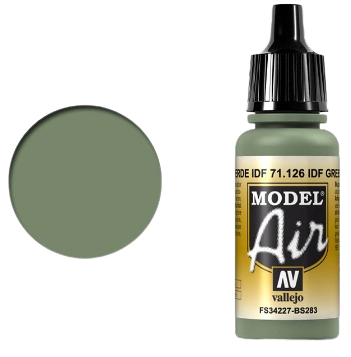 Vallejo Model Air IDF Green Acrylfarbe 17 ml Grün Flasche