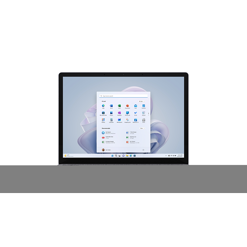 Microsoft Surface Laptop 5 Intel® Core™ i5 i5-1245U 34,3 cm (13.5") Touchscreen 16 GB LPDDR5x-SDRAM 512 GB SSD Wi-Fi 6 (802.11ax) Windows 10 Pro Deutsch Platin