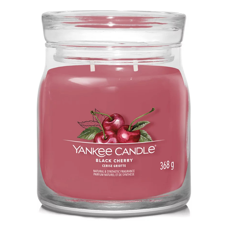 Yankee Candle Black Cherry Wachskerze Zylinder Kirsche (Frucht) Rot 1 Stück(e)