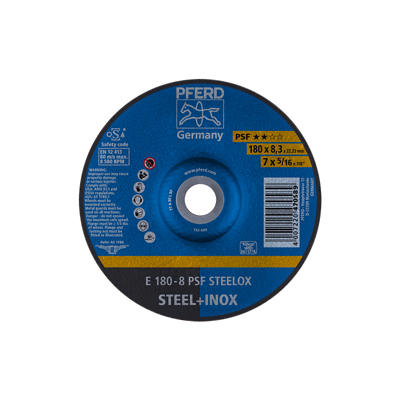 PFERD E 180-8 PSF STEELOX Rotierendes Schleifwerkzeug Zubehör Metall