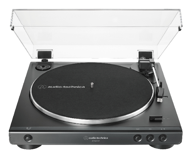 Audio-Technica AT-LP60XUSB Audio-Plattenspieler mit Riemenantrieb Grau, Metallisch Vollautomatisch